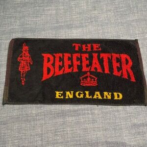 Beefeater London England Red Black Yellow Towel Authentic Merchandise Crown